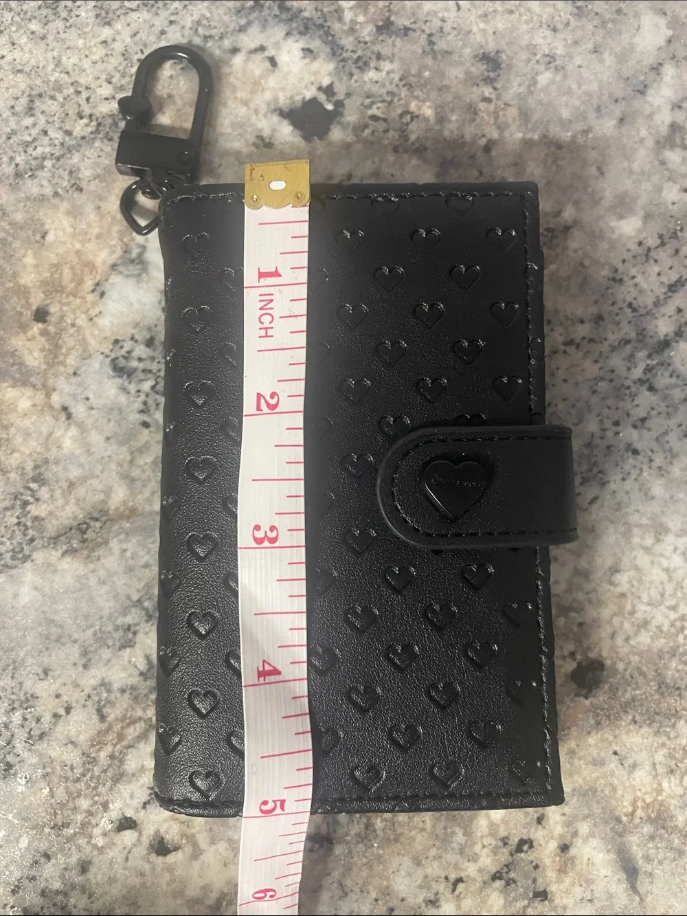 Betsey Johnson Luv Betsey Xoleah Black Card Case Wallet